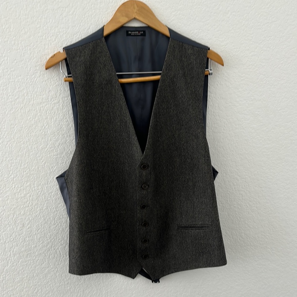 John Varvatos Wool Gray Vest